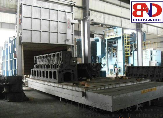 供应 机械、铸造行业用800KW大型台车炉