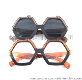 2015新款四边形菱形太阳镜透明框塑料眼镜精美礼物太阳眼镜批发