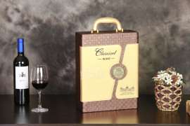 双支红酒通用版皮盒 新款拉菲葡萄酒皮盒 专业厂家生产 高端礼盒