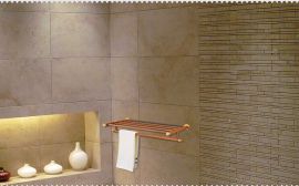 仿古毛巾架 环保木质浴室置物架 高档实用木卫生间挂件双层浴巾架