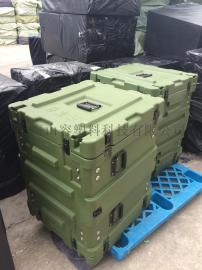 三军行3U-12U塑料减震航空箱 可搬移机柜 车载设备机架箱 影视系统机箱